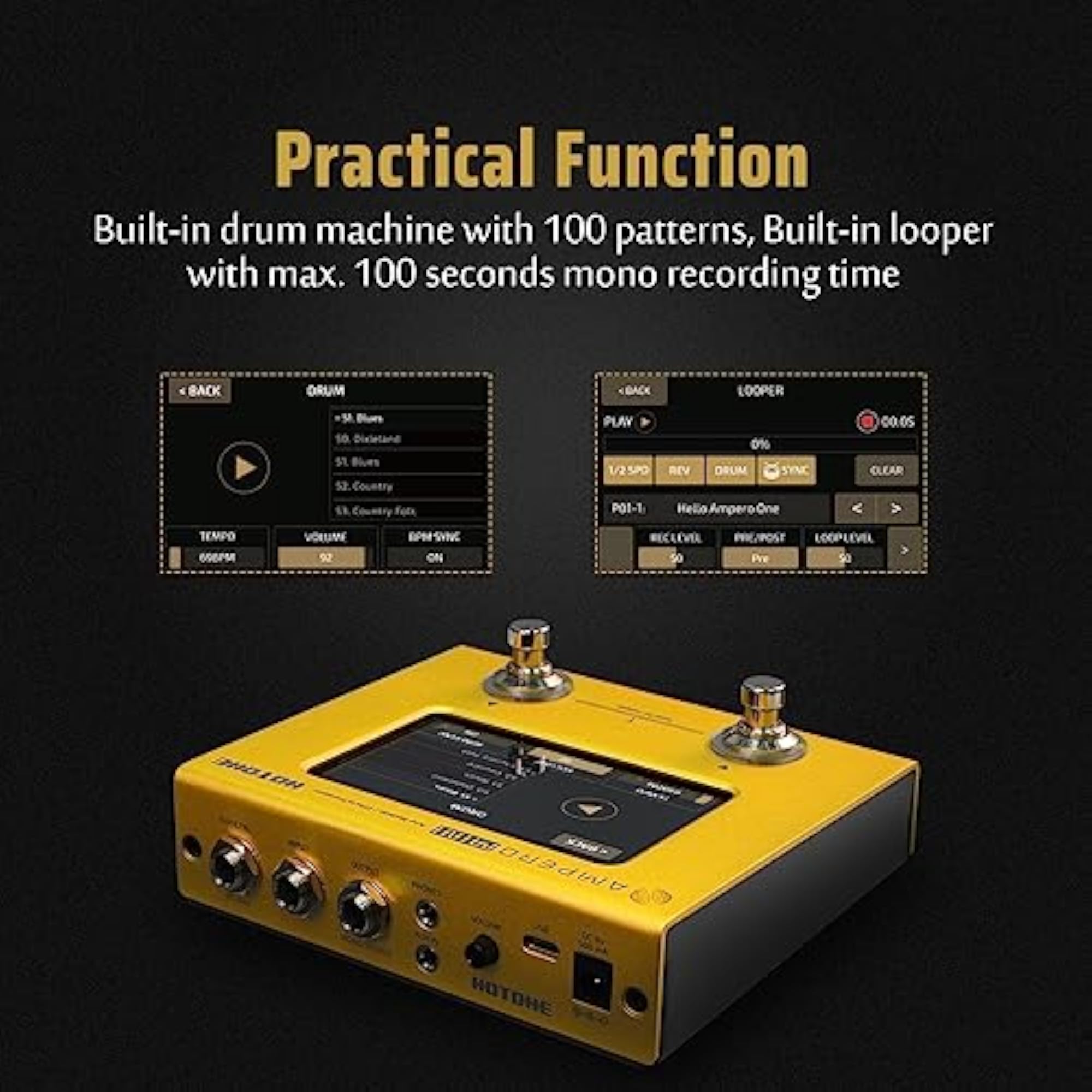 Ampero Mini MP-50 MG Guitar Bass Amp with Multi-Effects